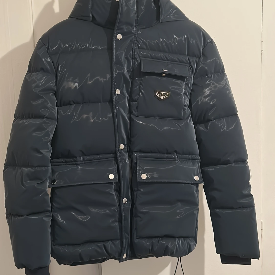 Blå dunväst från Philipp Plein