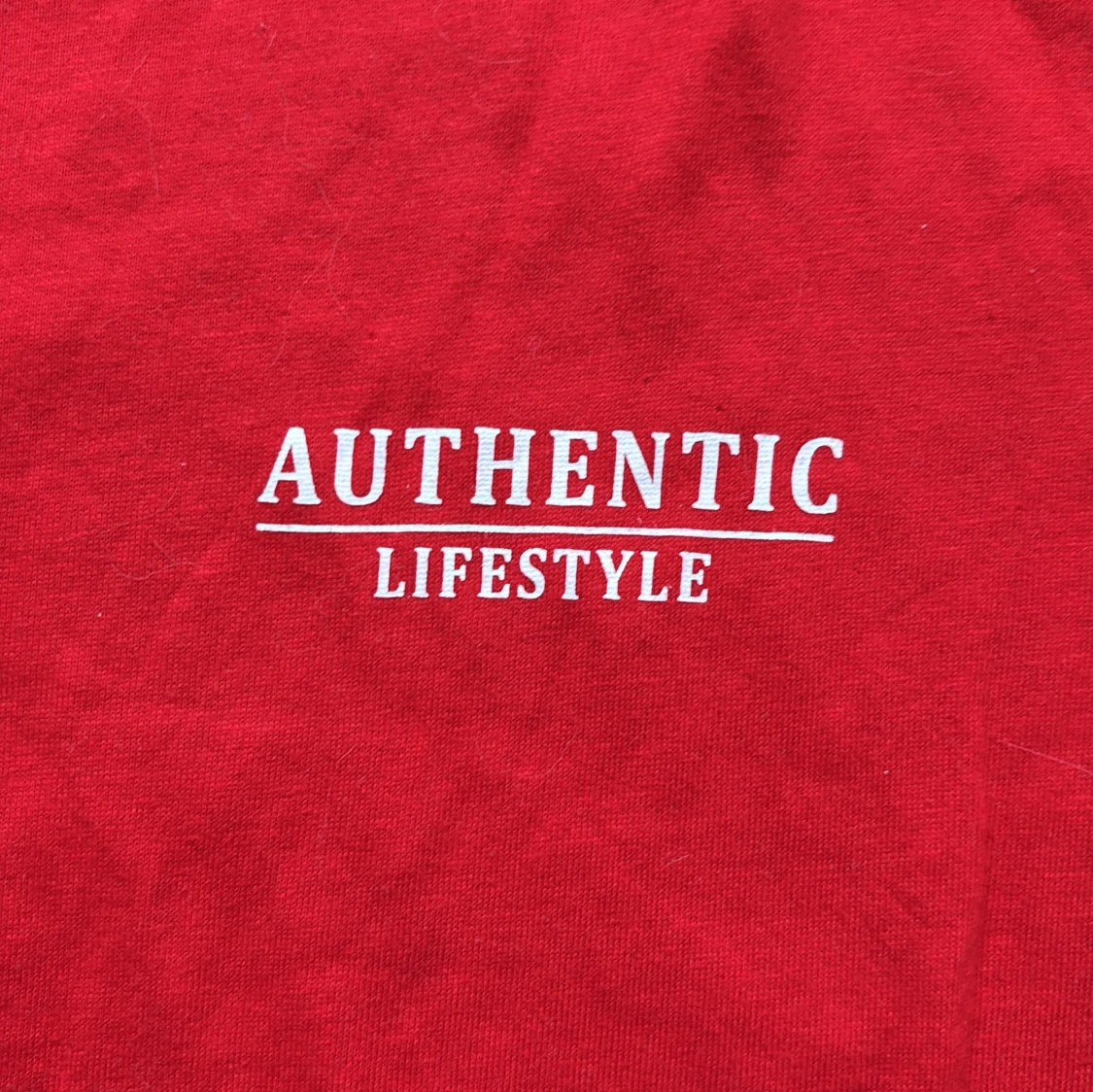 Röd XS t-shirt Authentic Lifestyle från H&M  - 1