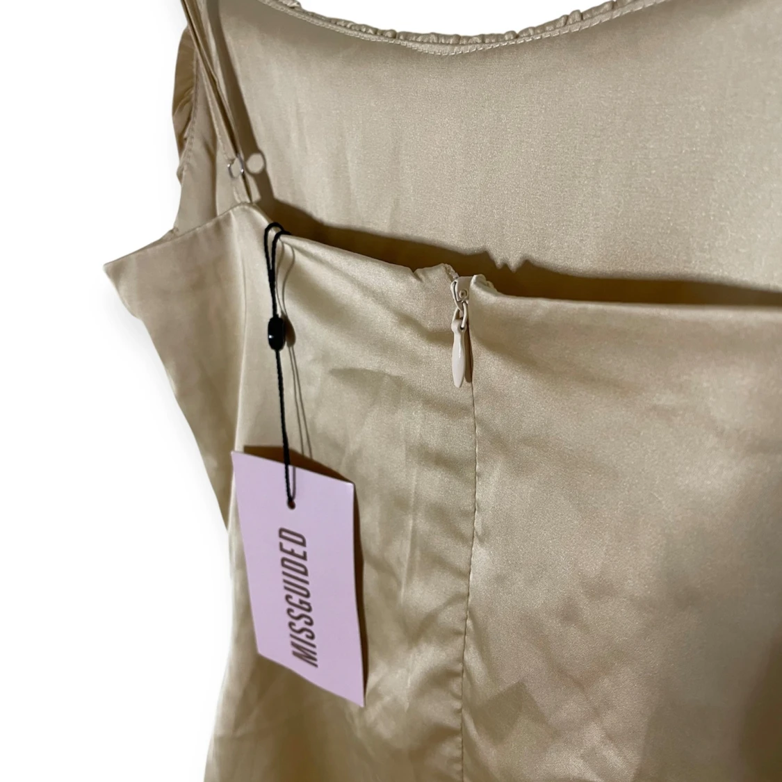 Gul kort klänning Missguided - 3