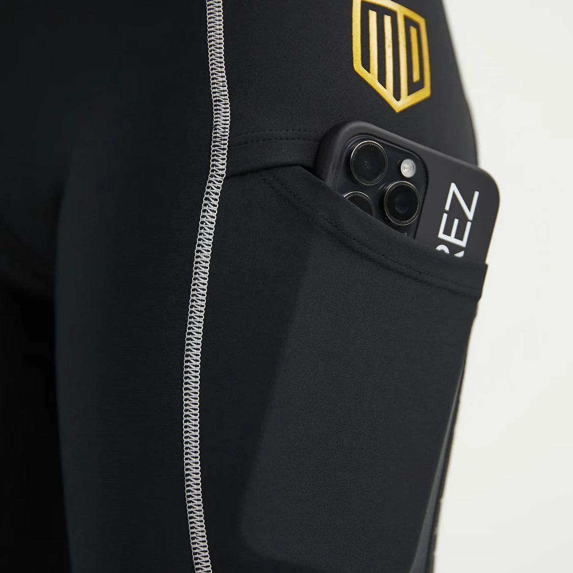 Svarta ridleggings från MD med ficka - 2