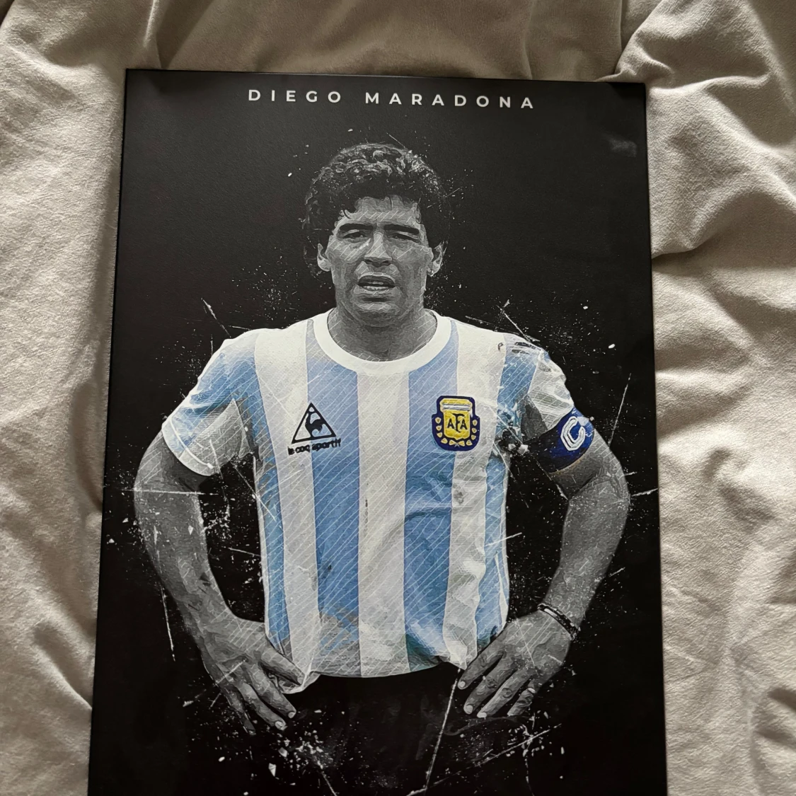 Argentina Maradona Metalltavla