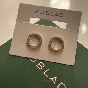 Örhängen - Guld pläterade örhängen med stenar ifrån Edblad, låda medföljer. Helt nya