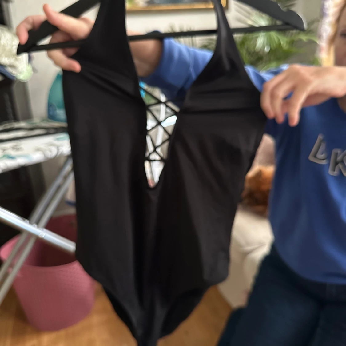 Svart baddräkt med snörning Firetrap