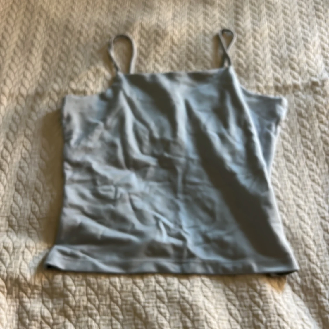 Ljusblå linnetopp från Lindex