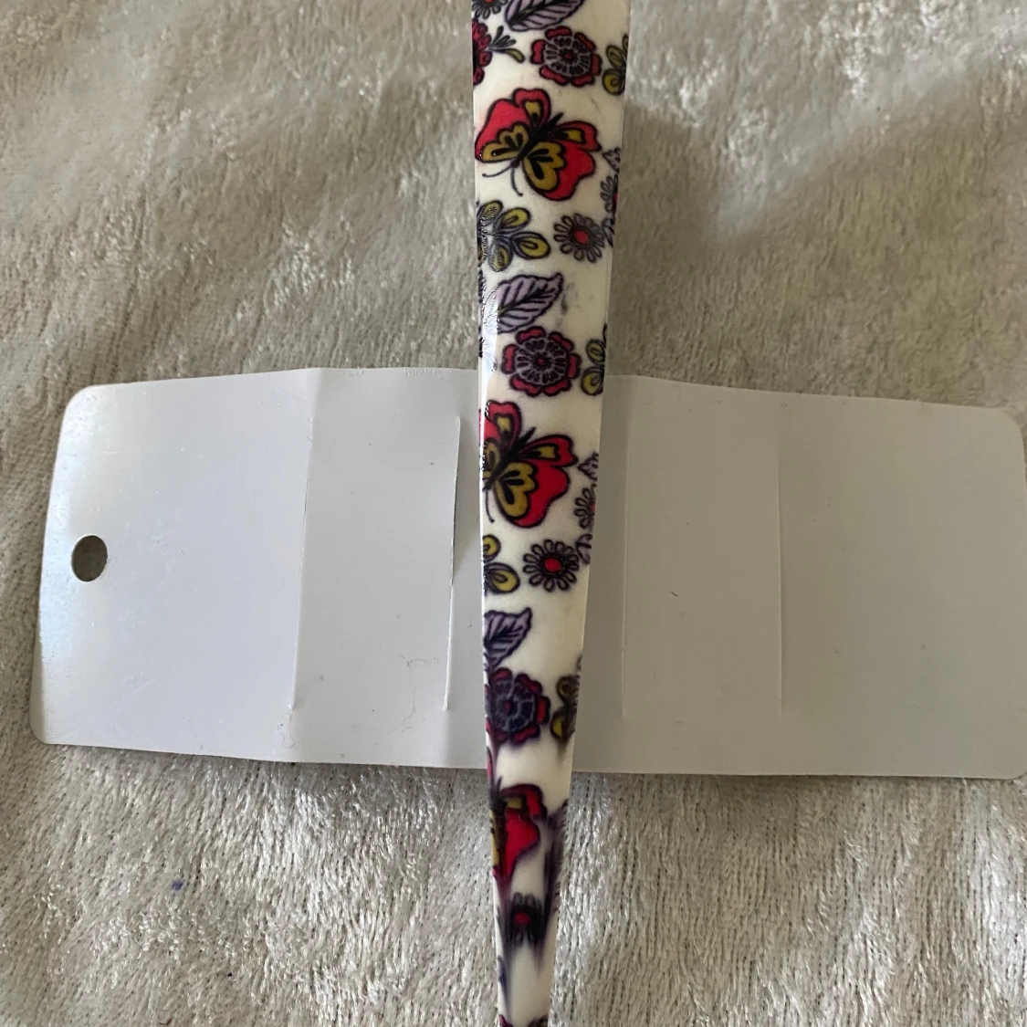 färgglada blommiga Hårklämma