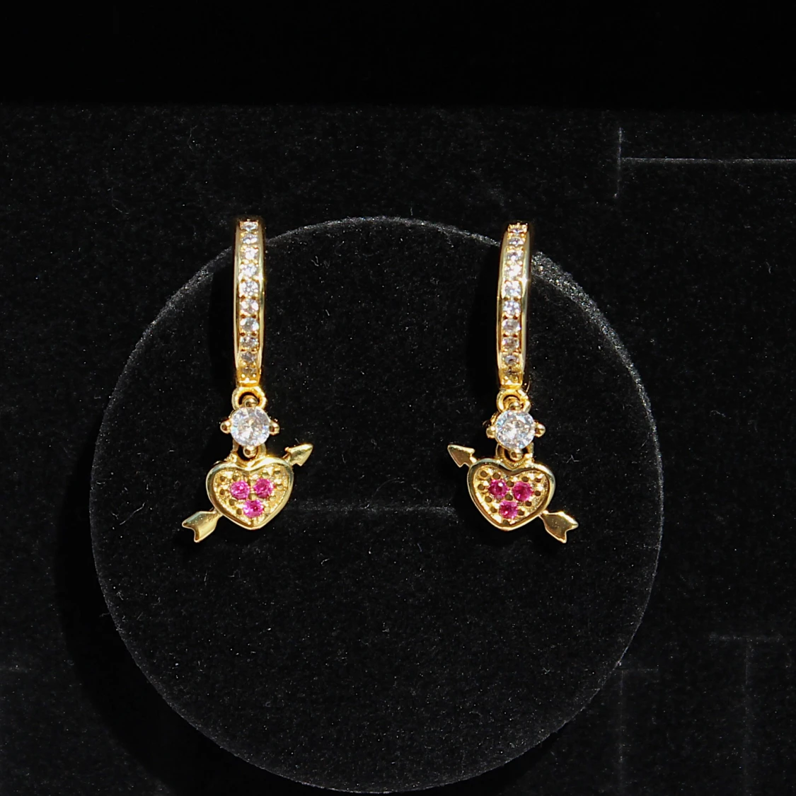 925 18k Guldpläterade örhängen 