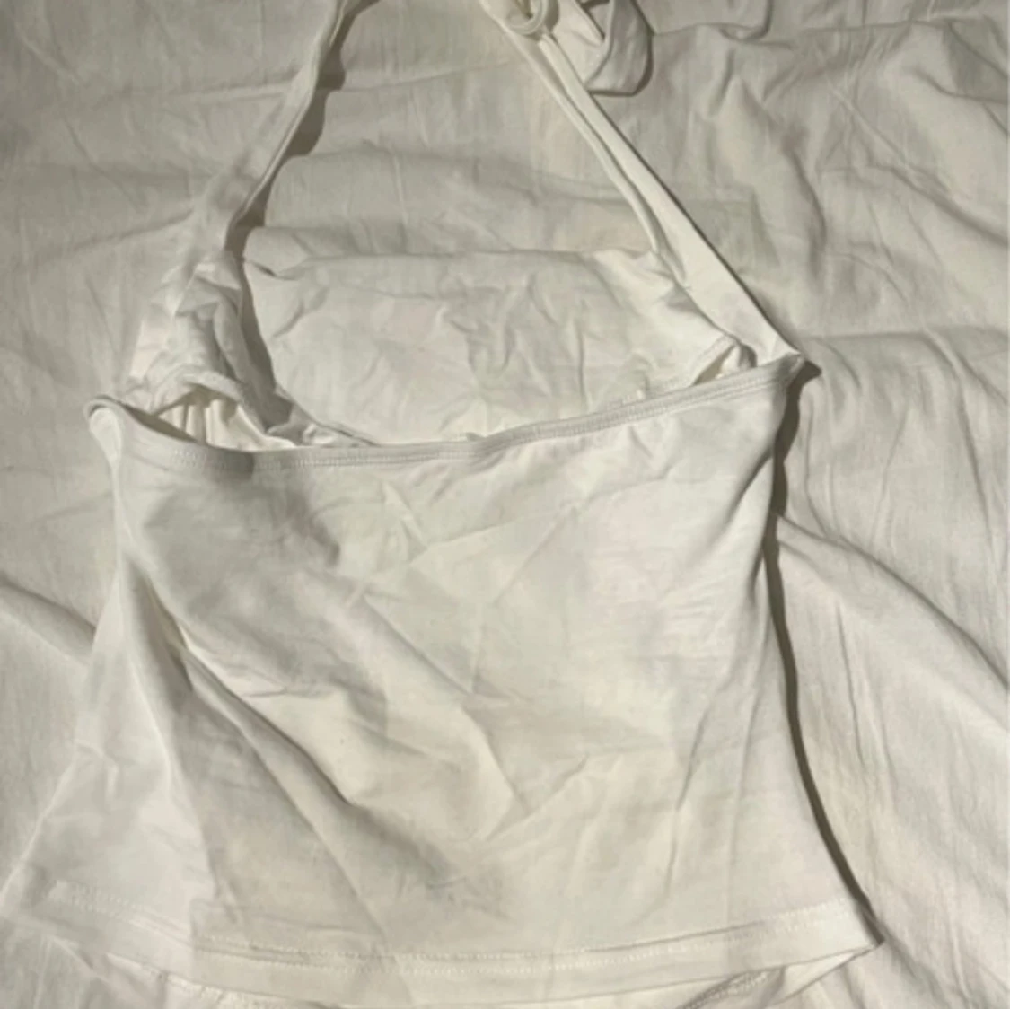 Vit halterneck linne - 2