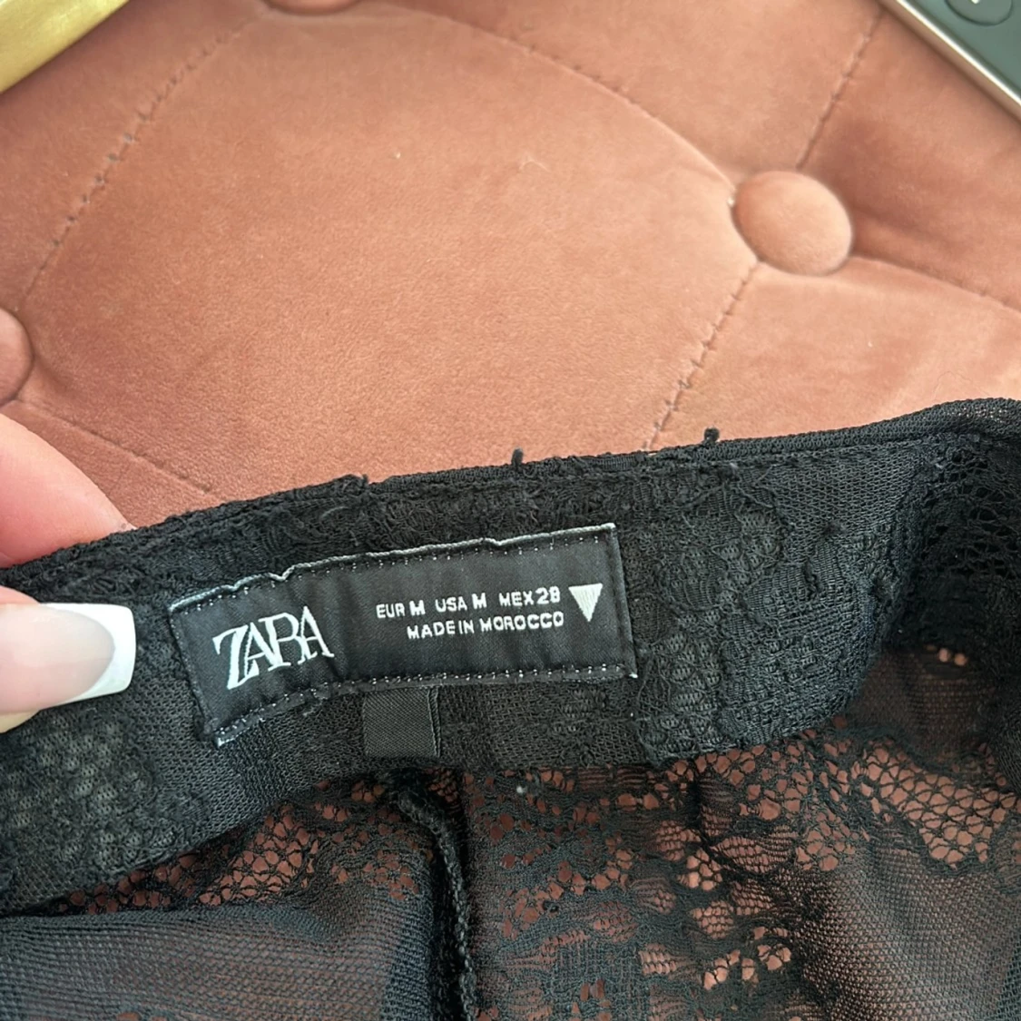 Svarta spetsbyxor från Zara - 1
