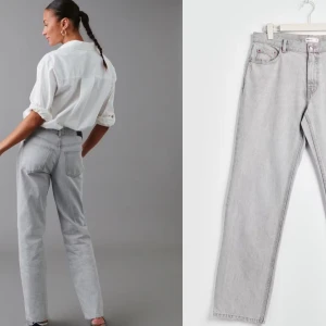 Grå raka jeans - Snygga grå jeans med rak passform från Gina Tricot. Säljer likadana i blå🤗