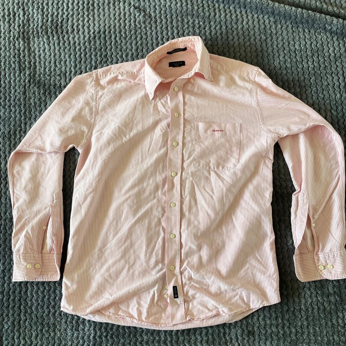 Rosa och vit randig skjorta Gant - 4