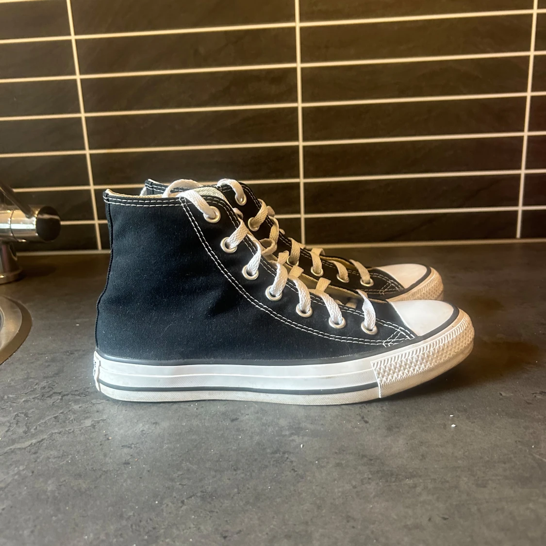 Svarta Converse All Star high sneakers - 1