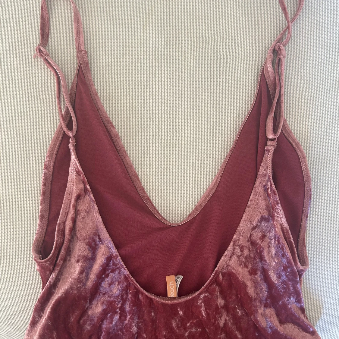 Rosa sammetsbody - 2