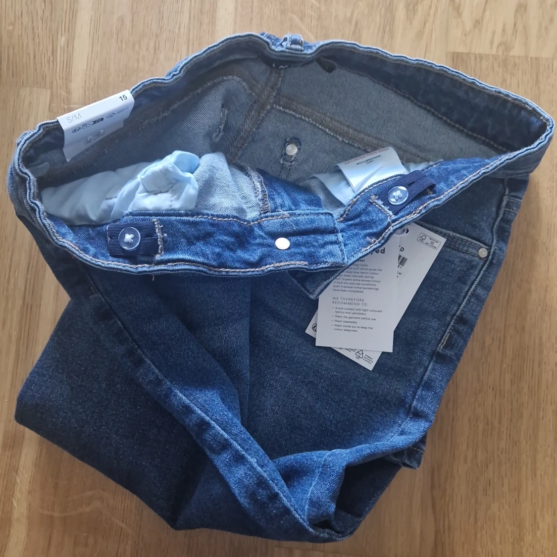 Blå raka jeans  - 3