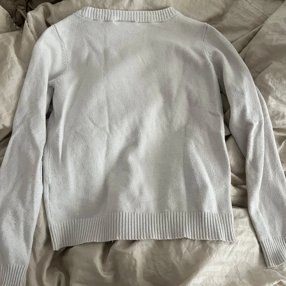 Vit stickad tröja från VILA - 2