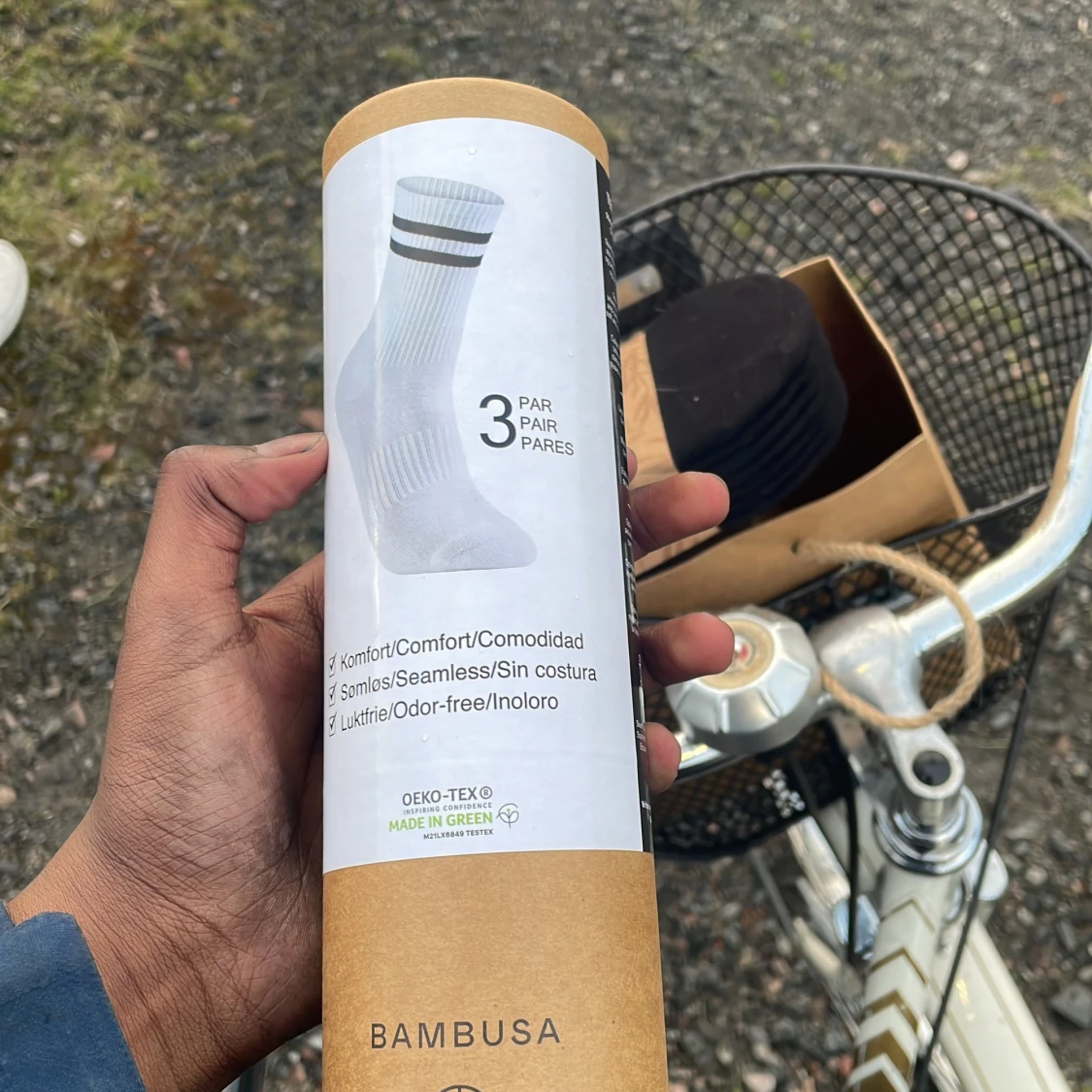 Svarta ankelstrumpor från Bambusa - 1