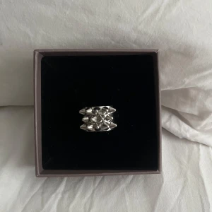 Silvrig ring med nitar från Edblad  - Silver ring med nitar på från Edblad.