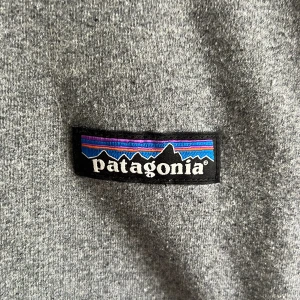 Grå sweatshirt från Patagonia - Nypris 750kr. Nästan oanvänd. Säljer en klassisk grå sweatshirt från Patagonia i storlek M. Tröjan har rund halsringning, ribbade muddar vid ärmslut och nederkant samt en liten logotyp på bröstet. Perfekt för en avslappnad stil.
