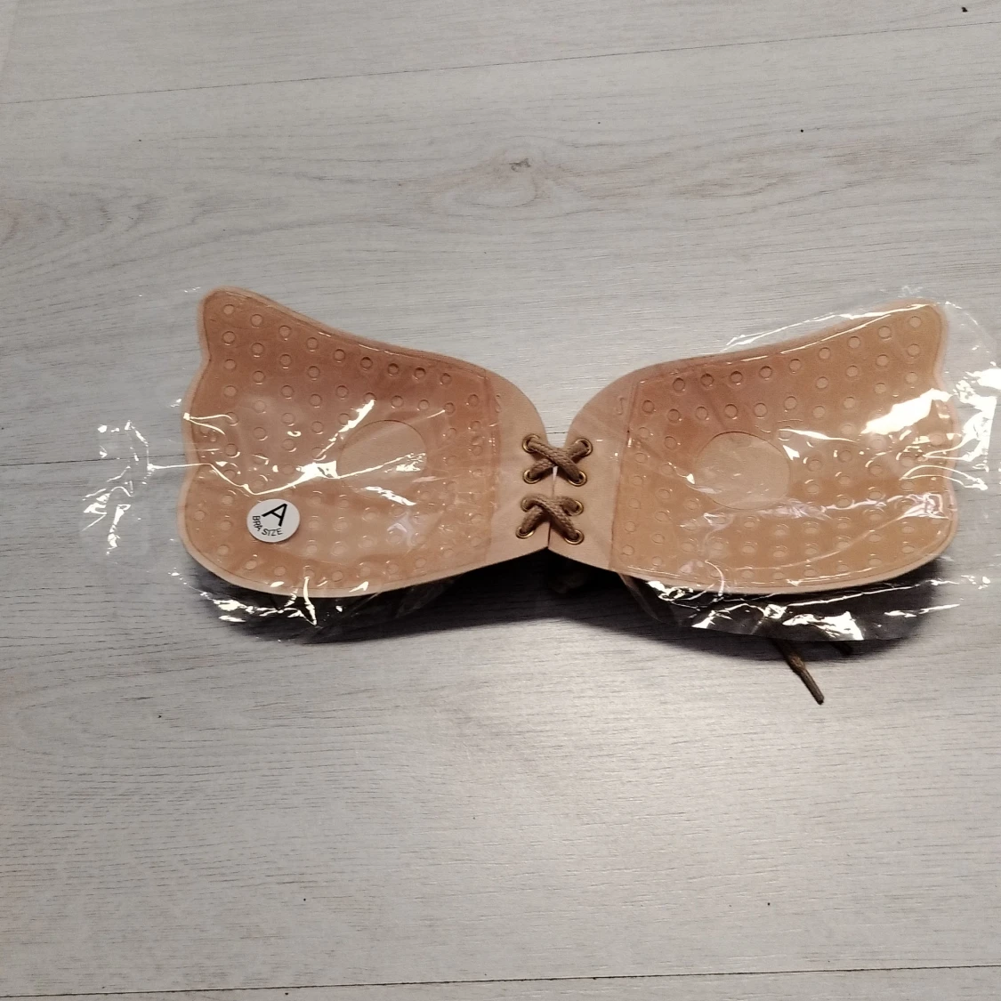 Beige självhäftande silikon bh A kupa - 1
