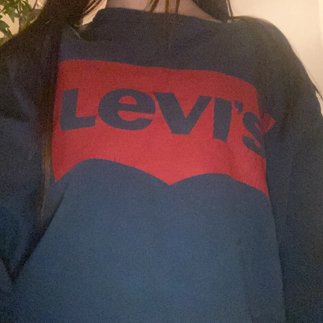 Mörkblå tjock tröja  - 3