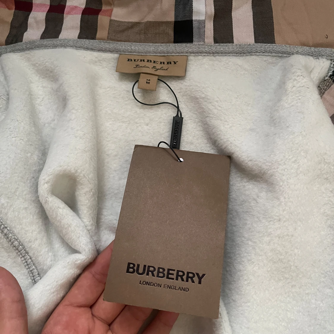 Grå burbbery zip - 2