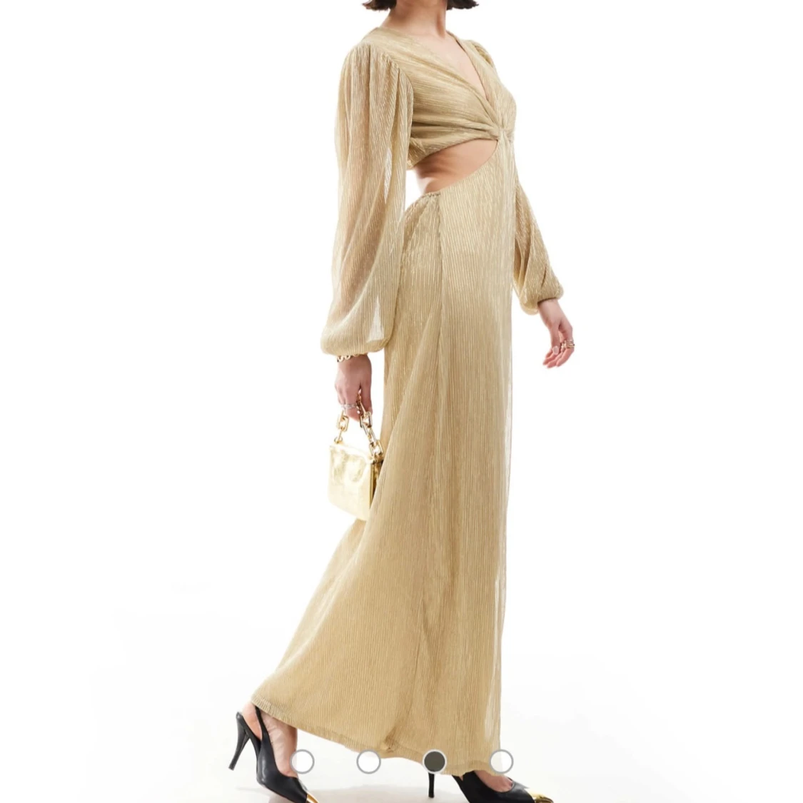 SÖKER Guldglittrig långklänning pretty lavish - 2