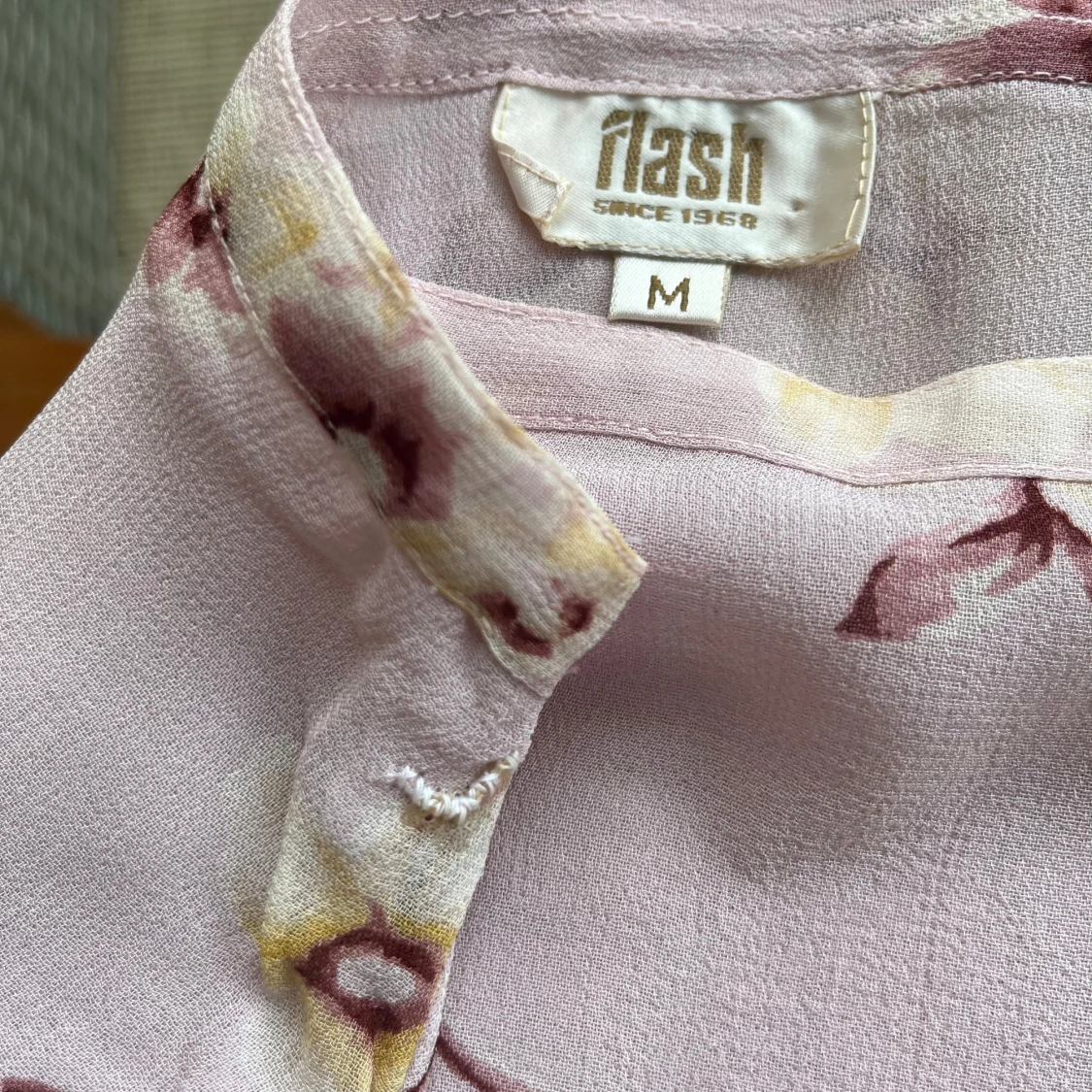 Ljusrosa blommig långkjol Flash - 3