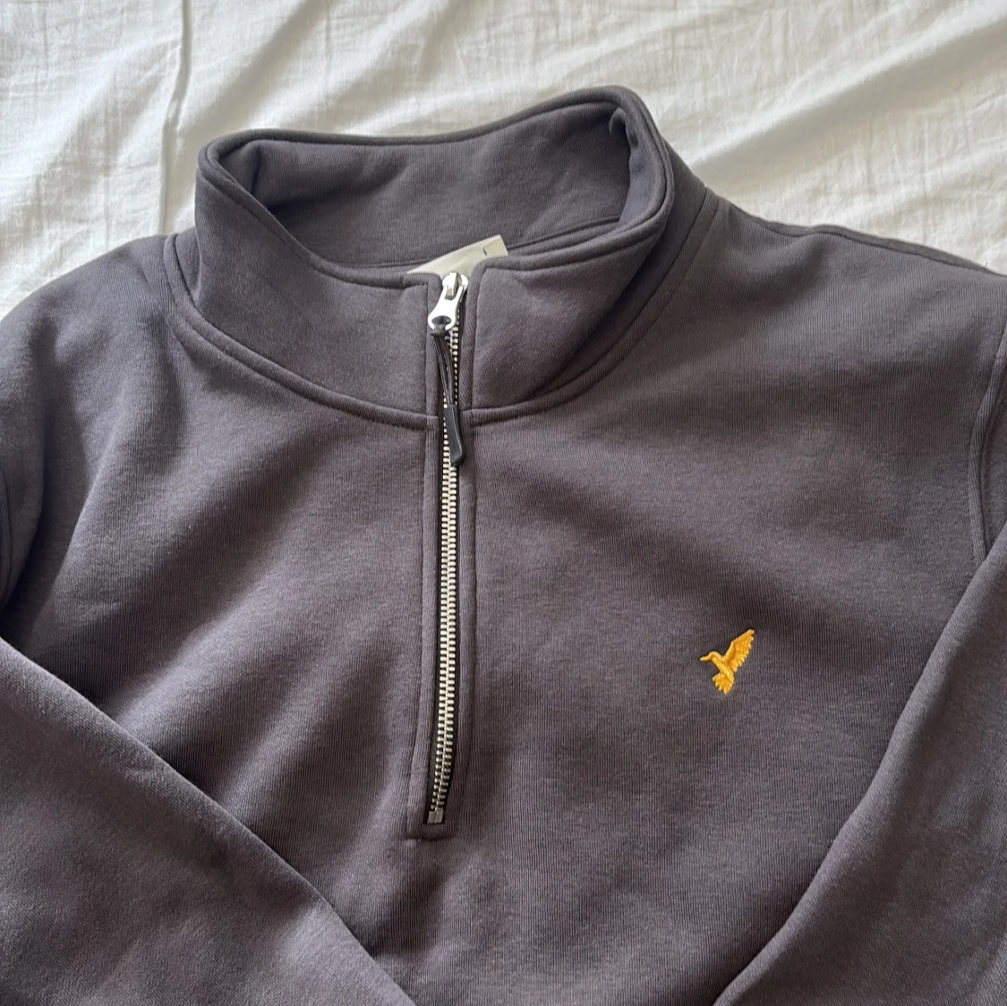 Grå half zip sweatshirt från Lyle & Scott - 1