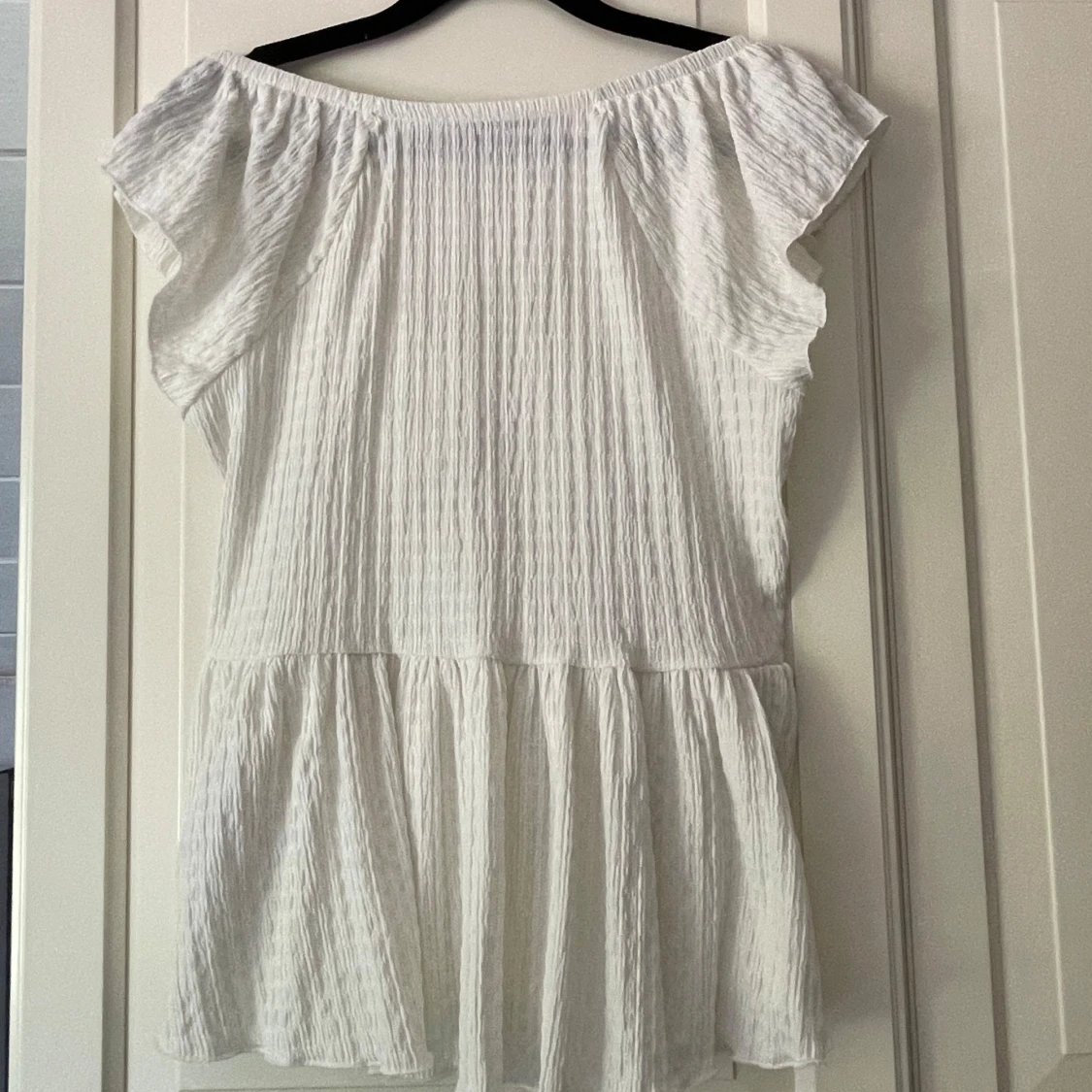 Vit volangblus fråg Lager 157 - 1