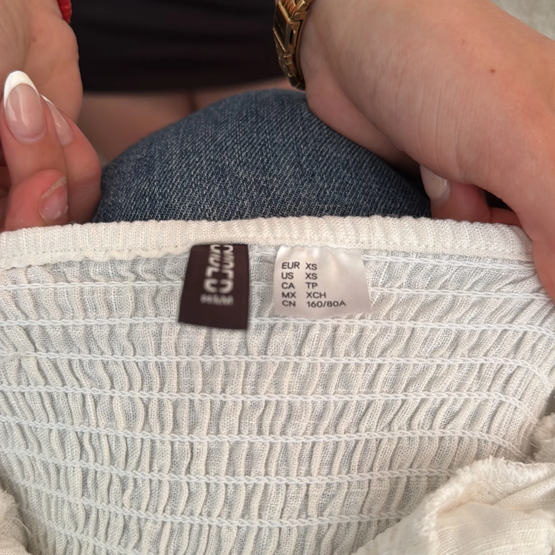 Vit volangklänning från Cropp XS - 2