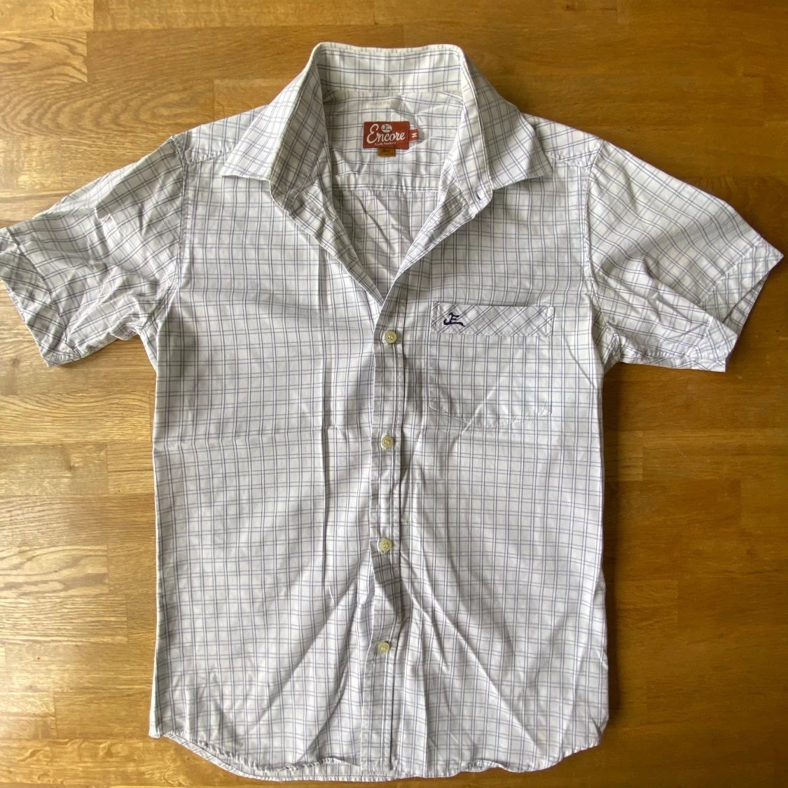 Vit rutig skjorta från Encore, M