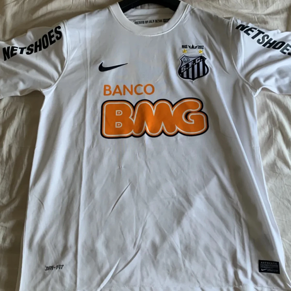 Vit Santos FC matchtröja Nike