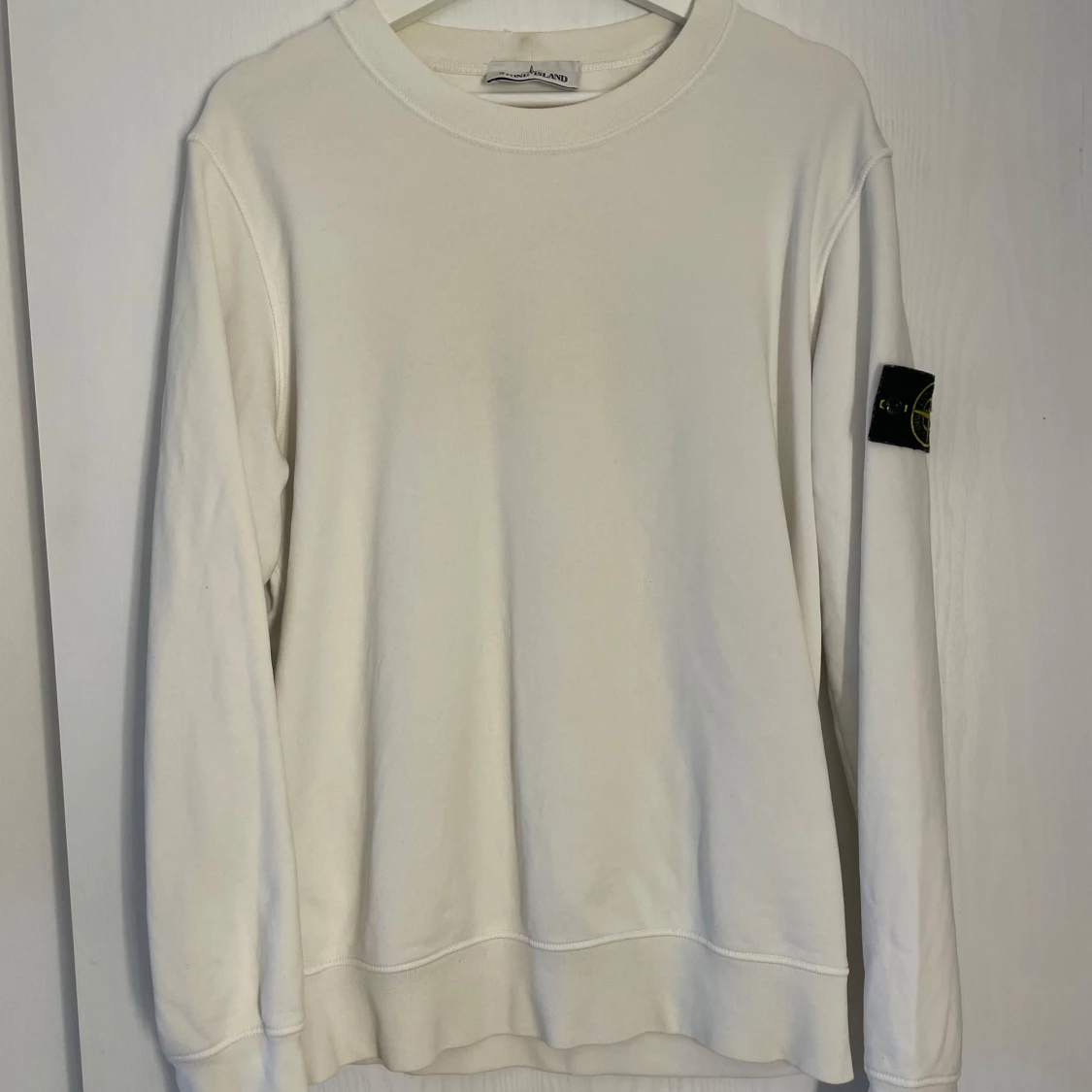 Vit sweatshirt från Stone Island