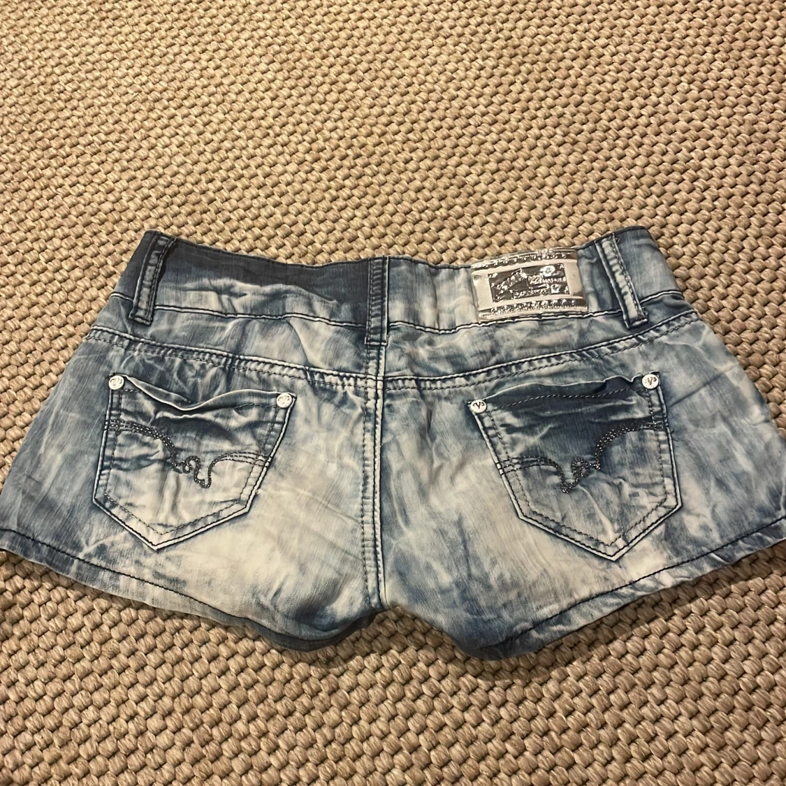 Blå jeansshorts - 1