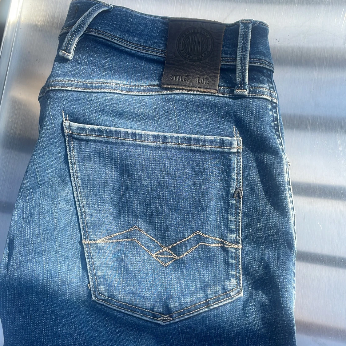 Replay blå jeans, midja 31 längd 34 - 2