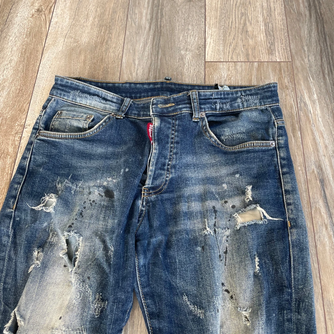 Blå distressed jeans från Dsquared2 - 2