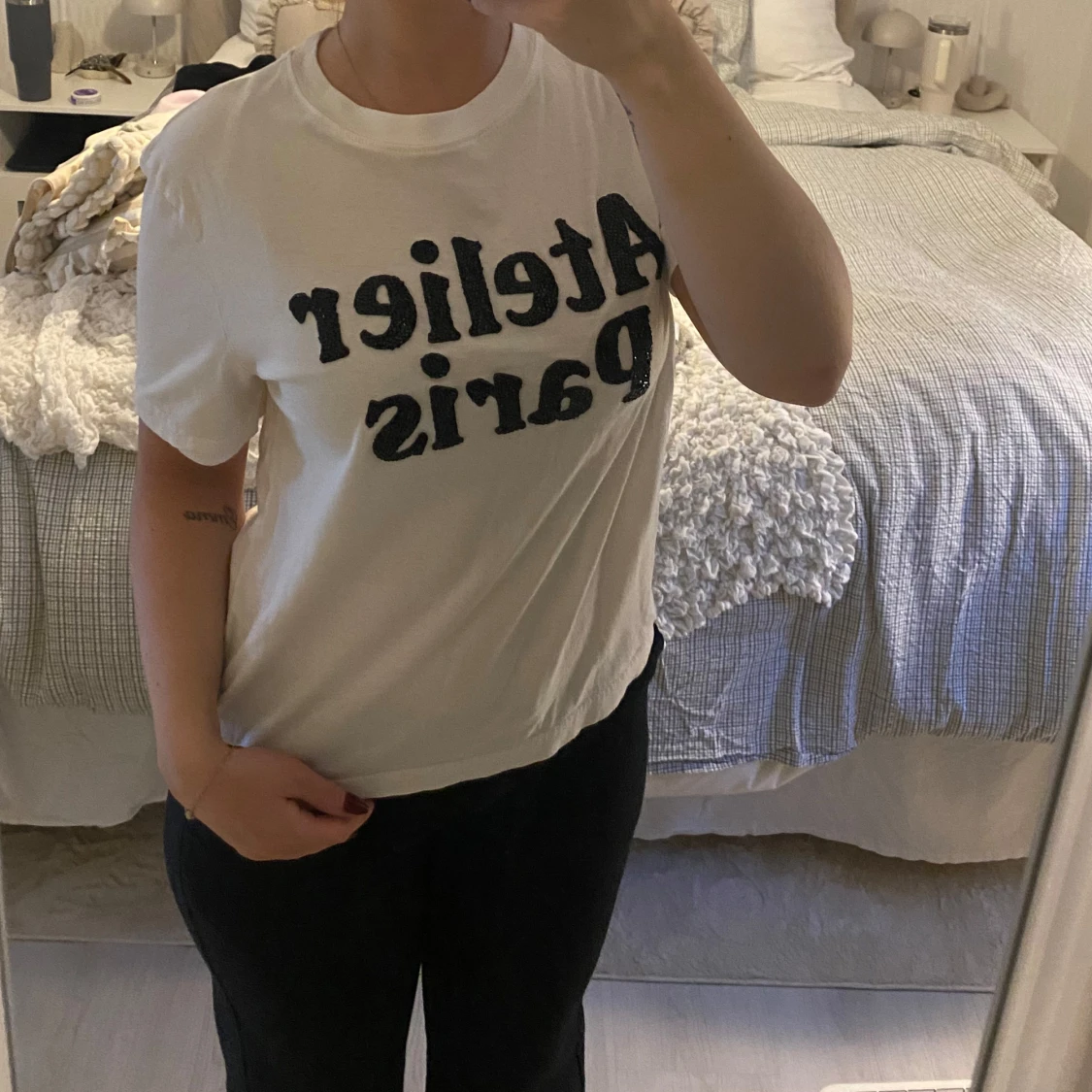 Vit t-shirt från H&M - 2