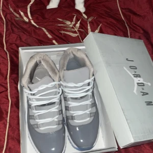 Nike Jordan 11 Cool Grey sneakers - Nike Jordan 11 Cool Grey sneakers med en snygg grå färgton och vita snören. Storlek 43, mycket bra skick, skriv för mer frågor 