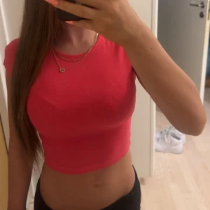 Rosa croppad t-shirt  - En rosa/ aprikos färgad cropped t-shirt från Zara💕