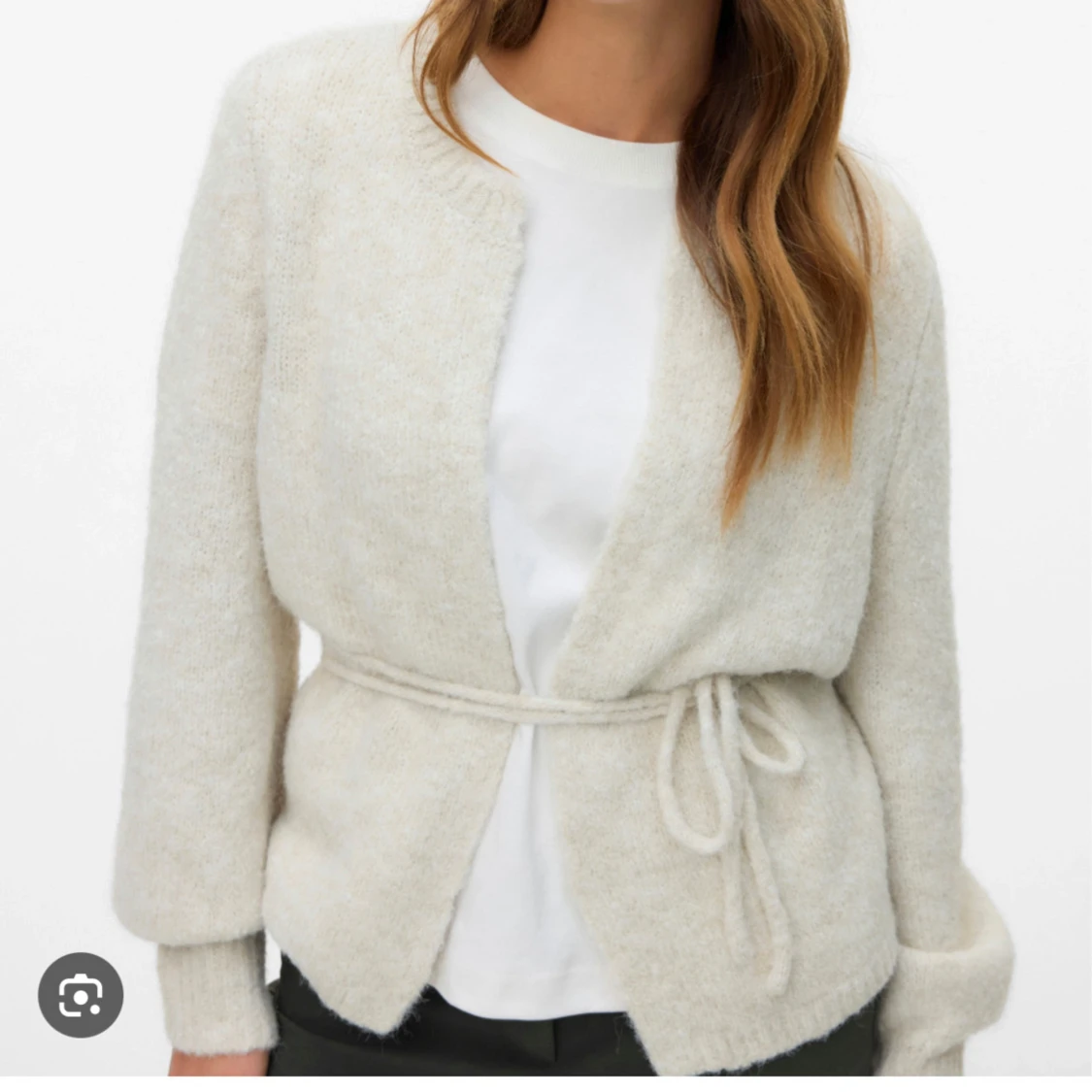 Stickad kofta med knyt från VMAGNES - 1
