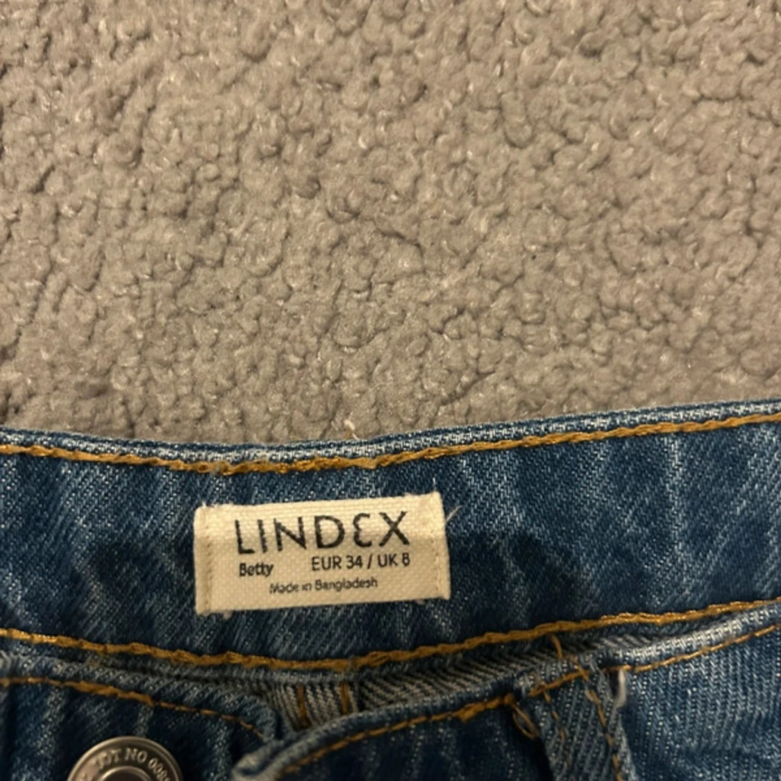 Blå jeansbyxor från Lindex - 2