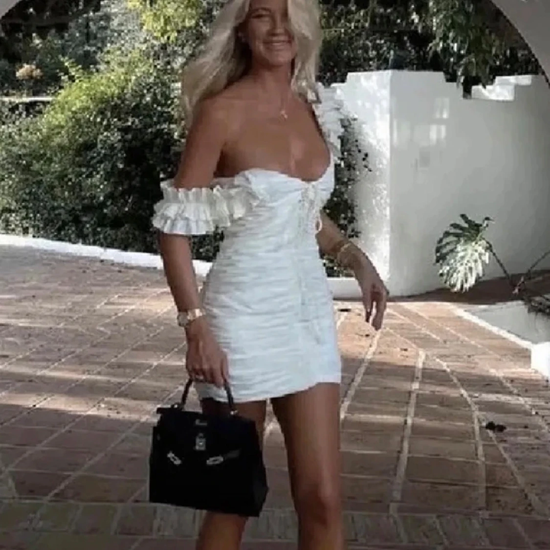 Vit zara klänning - 1