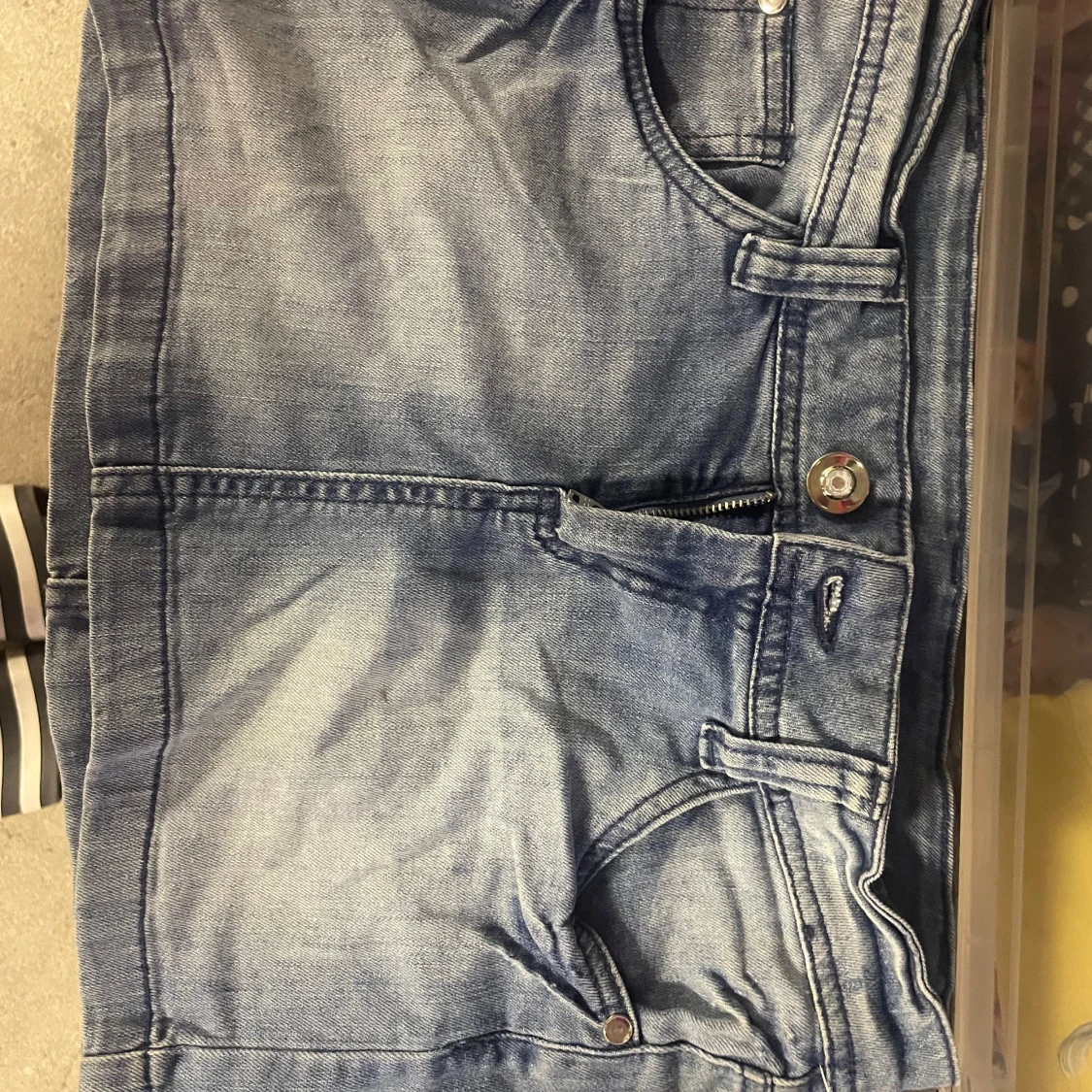 Mini jeans kjol - 1