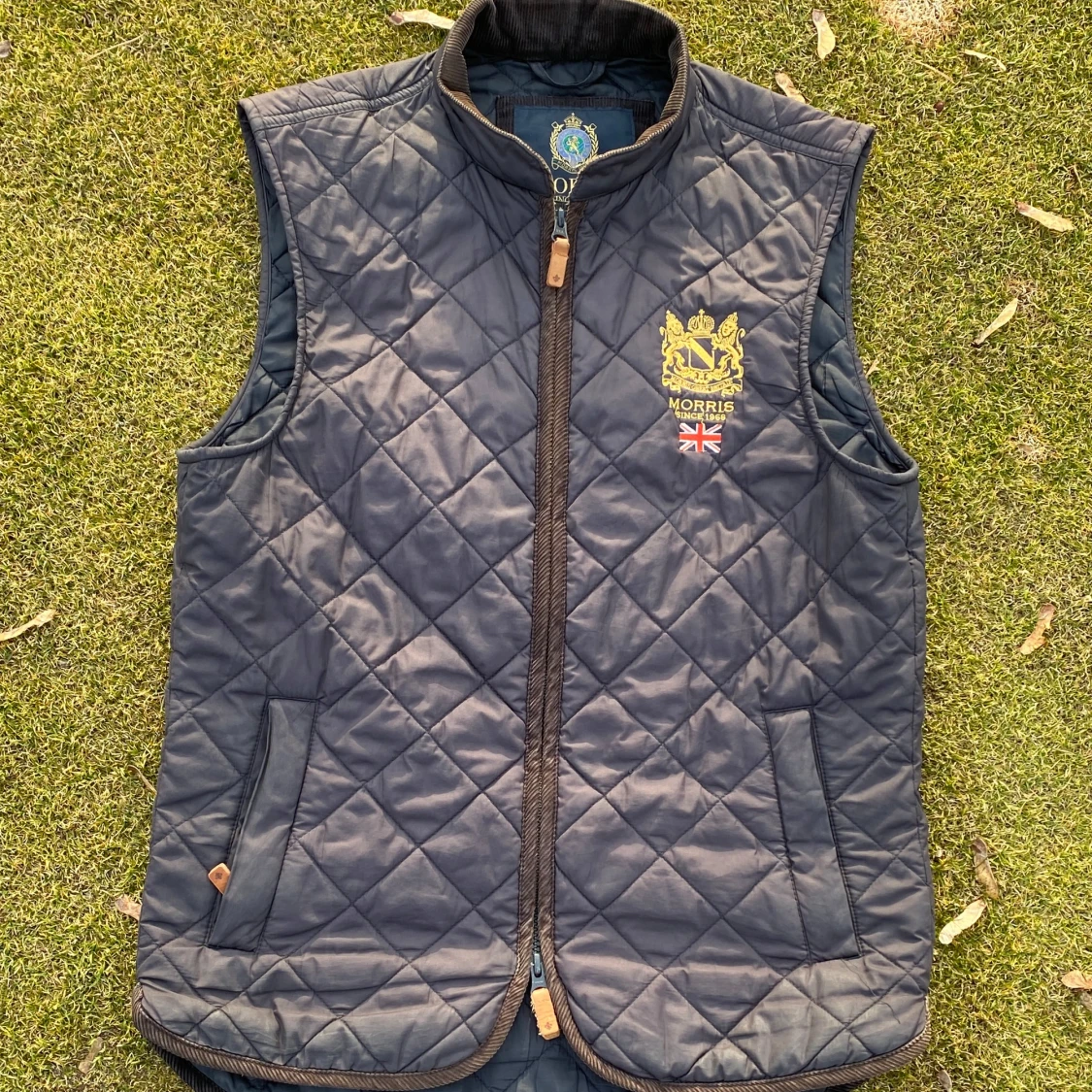 Brun quiltad väst från Morris - 3