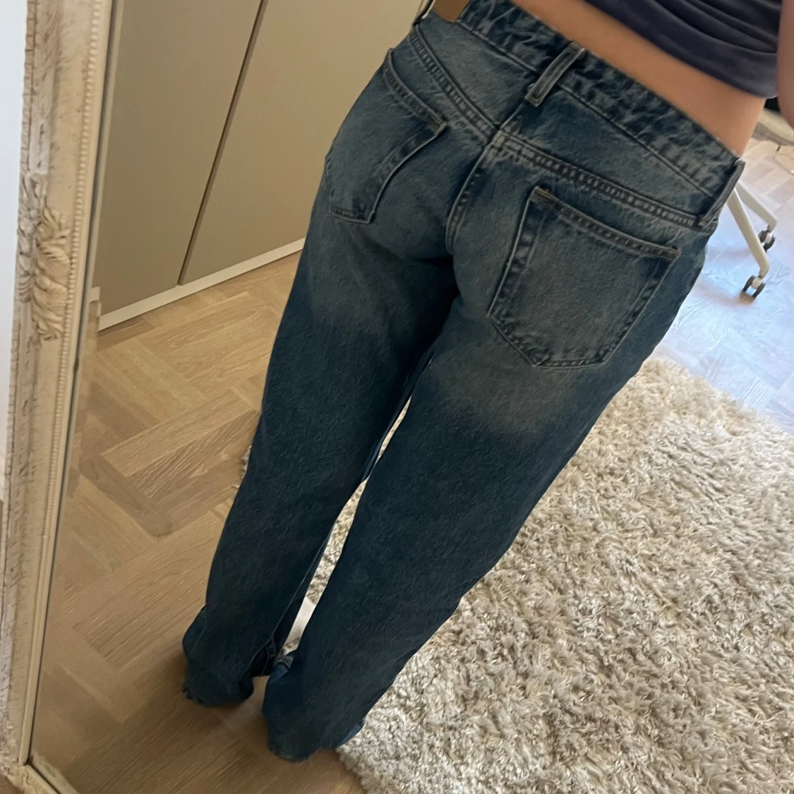 Blå raka jeans från Weekday - 2