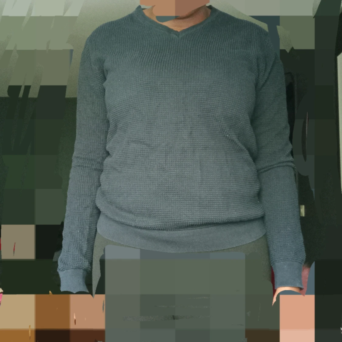 Mörkblå stickad tröja från Paul Hunter