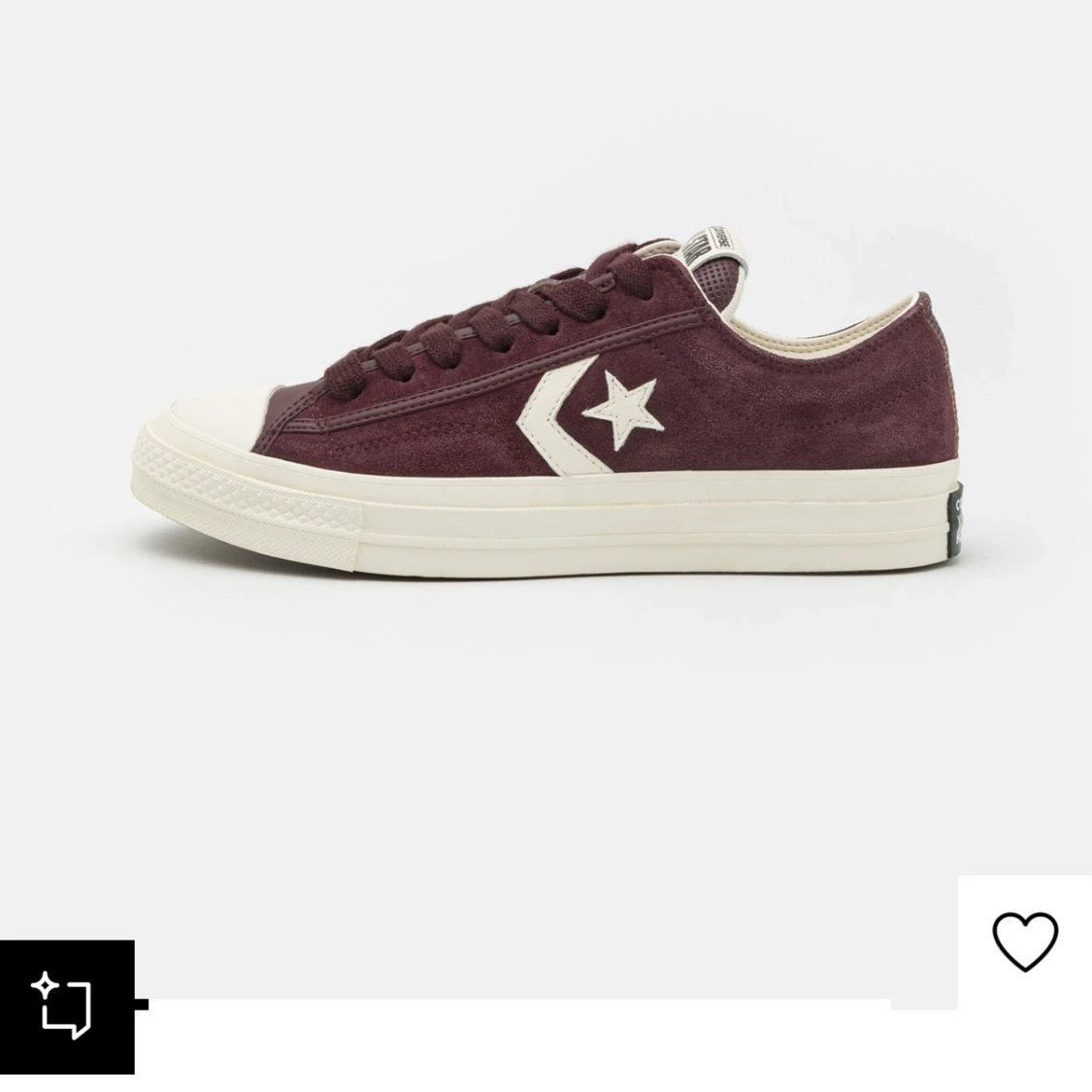 Vinröda sneakers från Converse - 1