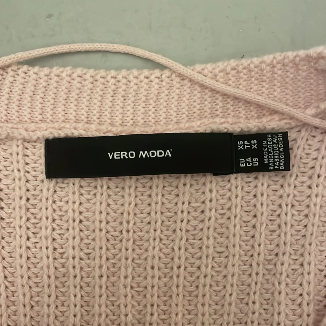 Rosa stickad kofta från Vero Moda - 1