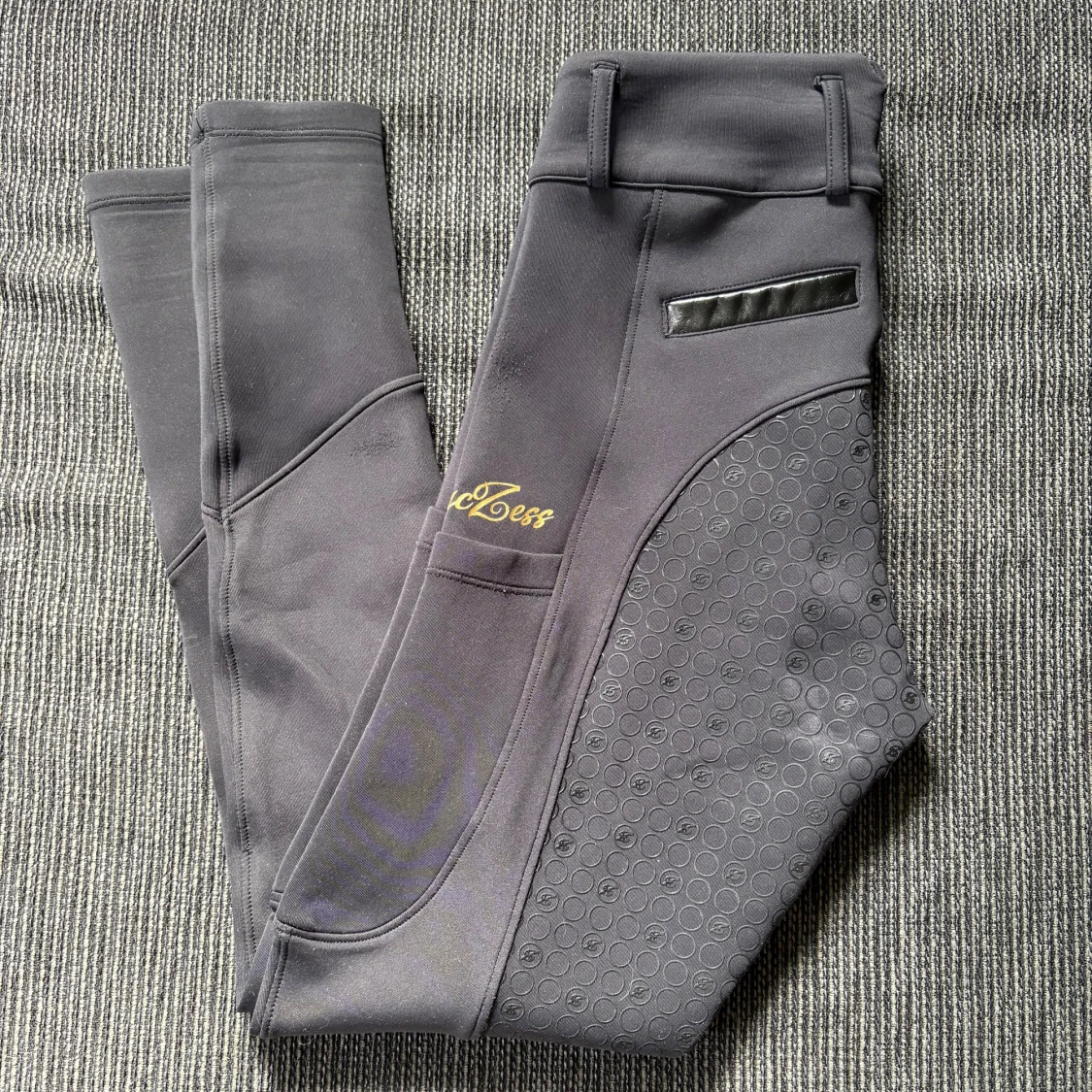 Ridbyxor/tights Zaczess guld svart - 1