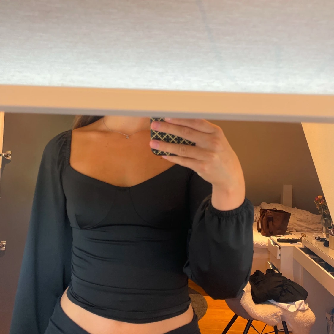 Svart långärmad topp från Nelly