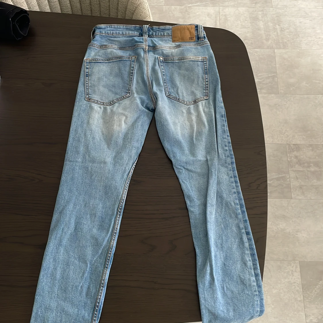 Slim blå jeans från 157, W29 L32 - 1